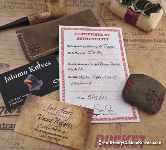 Pepe Jalomo - Wharncliff Trapper - Copper Accents - Matching Worry Stone - Image 5