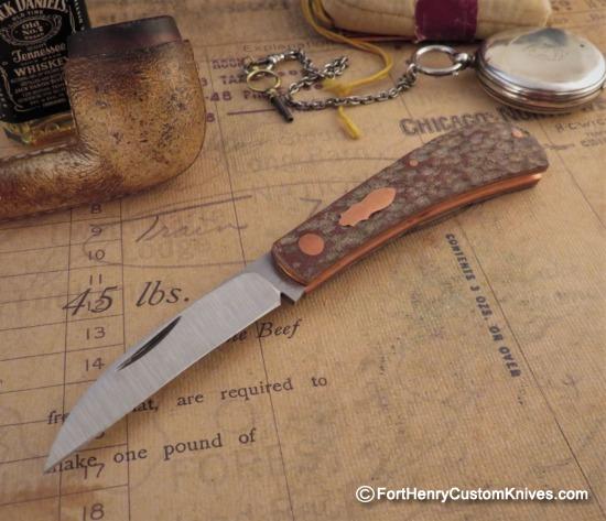 Pepe Jalomo - Wharncliff Trapper - Copper Accents - Matching Worry Stone - Image 2