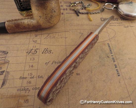 Pepe Jalomo - Wharncliff Trapper - Copper Accents - Matching Worry Stone - Image 3