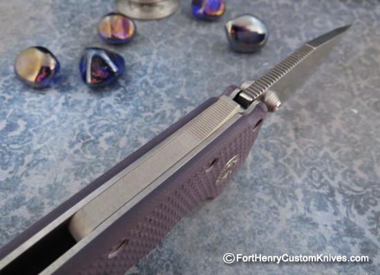 Andrew Demko - MG AD20 Lockback - Purple G-10 - 20CV - Image 2