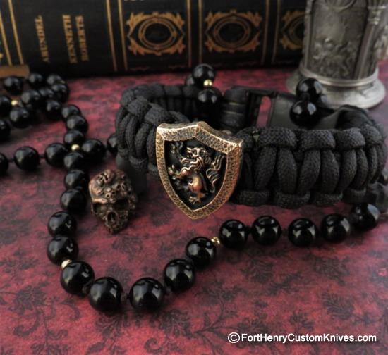 Steel Flame - Crusader Lion - MilSpec Paracord Bracelet
