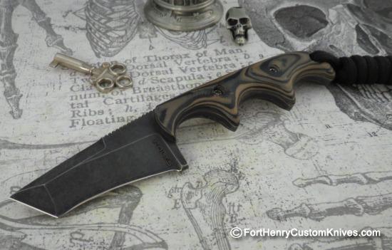 Alan Folts - Custom Tanto Minimalist - Camo G-10