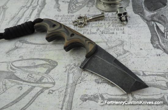 Alan Folts - Custom Tanto Minimalist - Camo G-10 - Image 4