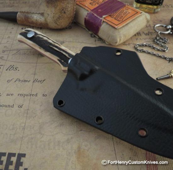 Dan Crotts - Custom Caper / EDC - Sambar Stag - CPM S90V - Image 8