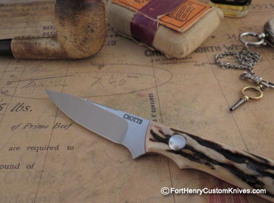 Dan Crotts - Custom Caper / EDC - Sambar Stag - CPM S90V - Image 2