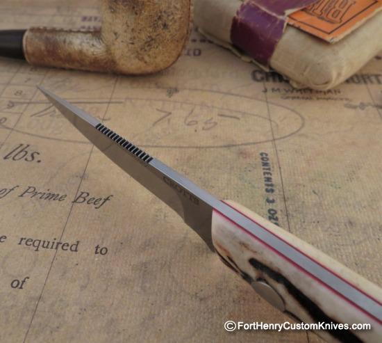 Dan Crotts - Custom Caper / EDC - Sambar Stag - CPM S90V - Image 3