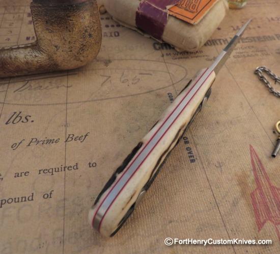 Dan Crotts - Custom Caper / EDC - Sambar Stag - CPM S90V - Image 4