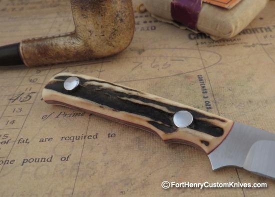 Dan Crotts - Custom Caper / EDC - Sambar Stag - CPM S90V - Image 5