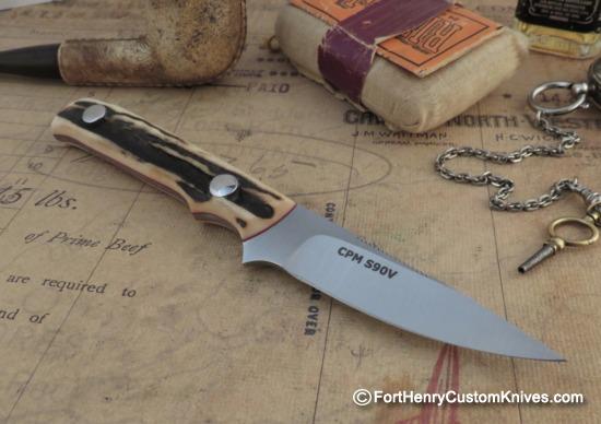 Dan Crotts - Custom Caper / EDC - Sambar Stag - CPM S90V - Image 6