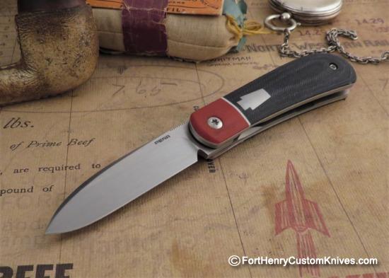 Enrique Pena - Custom Zulu Front Flipper - Blue Jean Micarta