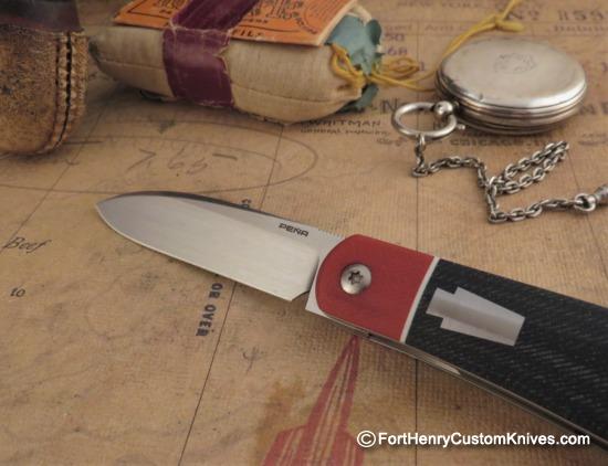 Enrique Pena - Custom Zulu Front Flipper - Blue Jean Micarta - Image 2