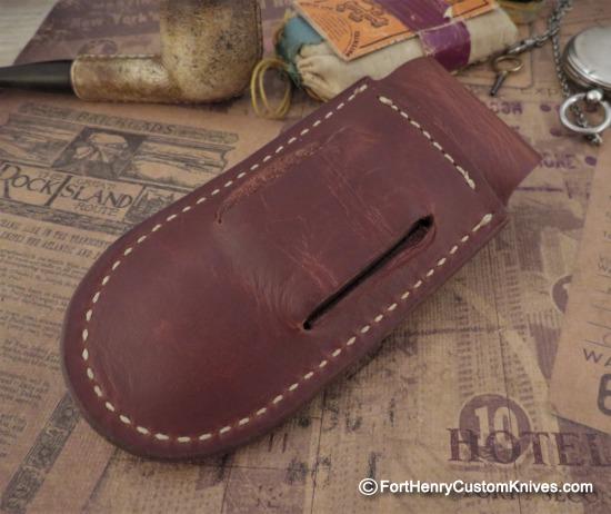 Dozier Knives - Hand Made Leather Belt Sheath - Large/Small choice - Image 3