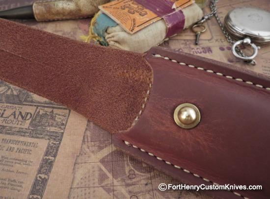 Dozier Knives - Hand Made Leather Belt Sheath - Large/Small choice - Image 2