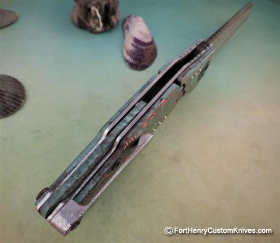 Dew Hara - Custom Ray Flipper - Copper / Hand Forged San Mai - Image 3