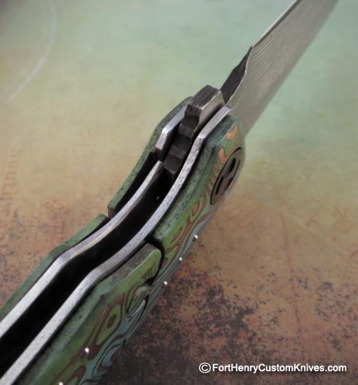 Dew Hara - Custom Ray Flipper - Copper / Hand Forged San Mai - Image 7