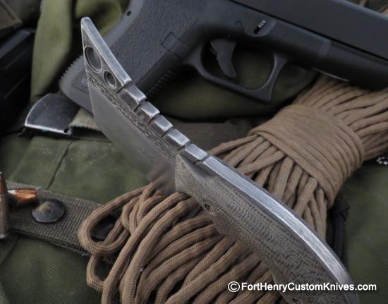 Eddie Diaz / Macho Blades - Custom Butcher - Pocket or Belt Cleaver - Image 2