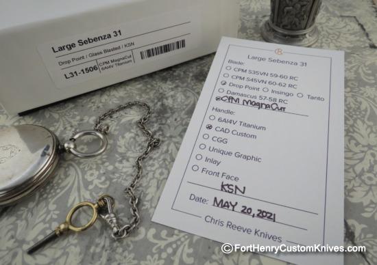 Chris Reeve - RARE Sebenza 31 - MagnaCut Drop Point - 1 0f 10 - Image 4