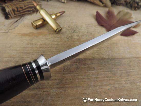 Mike Malosh - Hand Forged - Scagel Style Field Knife - Elk Horn - Image 4