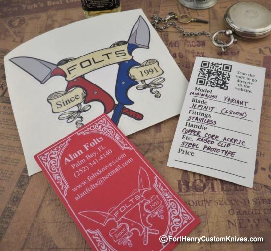 Alan Folts - Rare Custom Wharnie Minimalist "Variant" - NFinit Steel - Image 7