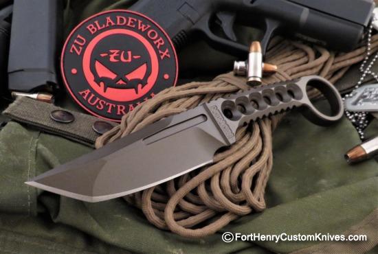 ZU Bladeworx - 1 of 1 - RONIN - Tactical K-Bit Tanto - Scorched Earth