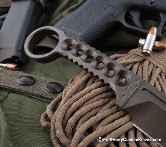 ZU Bladeworx - 1 of 1 - RONIN - Tactical K-Bit Tanto - Scorched Earth - Image 3