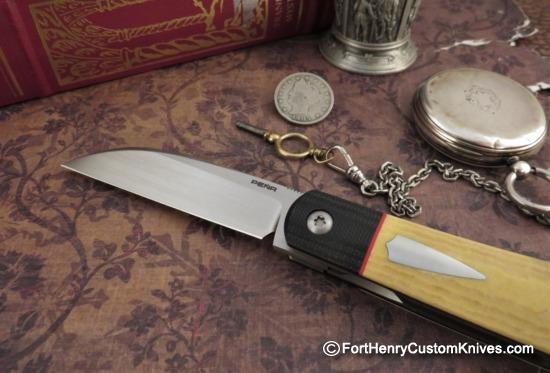 Enrique Pena - Custom Sway Back Jack - Front Flipper - Antique Micarta - Image 2