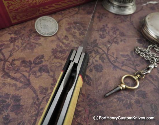 Enrique Pena - Custom Sway Back Jack - Front Flipper - Antique Micarta - Image 3