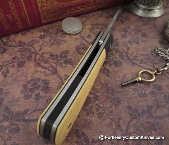 Enrique Pena - Custom Sway Back Jack - Front Flipper - Antique Micarta - Image 4