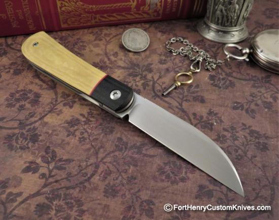 Enrique Pena - Custom Sway Back Jack - Front Flipper - Antique Micarta - Image 5