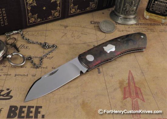 Willem Steenkamp - Custom Dino - Slip Joint - Rag Micarta