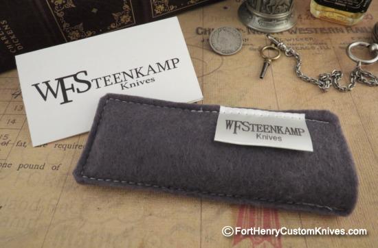 Willem Steenkamp - Custom Dino - Slip Joint - Rag Micarta - Image 7