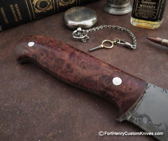 Mariano Yannoni - Hand Forged Compañero - Maple Burl - CAS Knives San Mai - Image 4