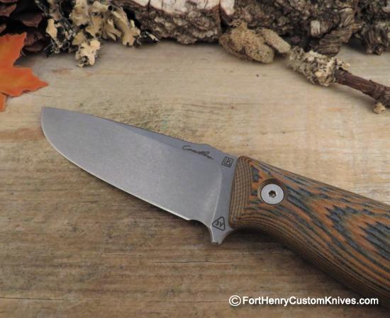 Nathan Carothers - Field Knife - FK2 - Orange & Black G-10 - Image 2