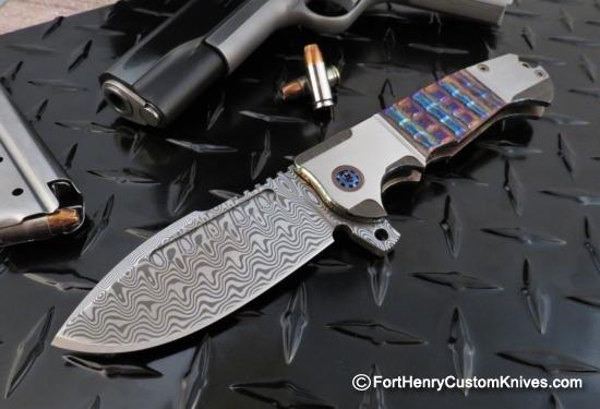 Andre de Villiers - Acid Rain Harpoon Flipper - Damasteel