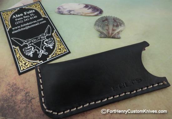 Alan Folts - Custom Old School Liner Lock - Damasteel - Image 7