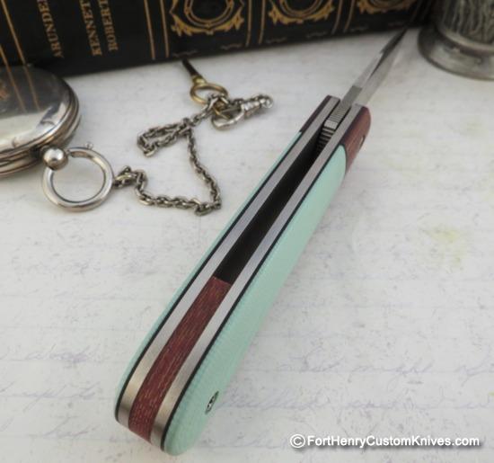 Enrique Pena - Custom Trapper - Front Flipper - Tiffany Micarta - Image 5