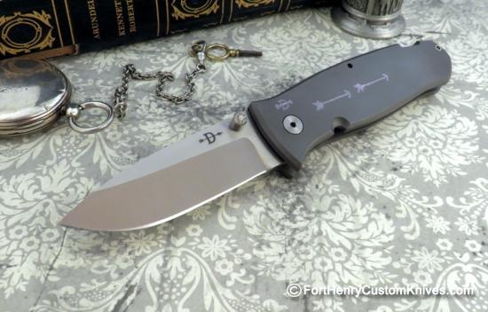 Bob Dozier - Custom Lockback Hunter - Titanium - Large