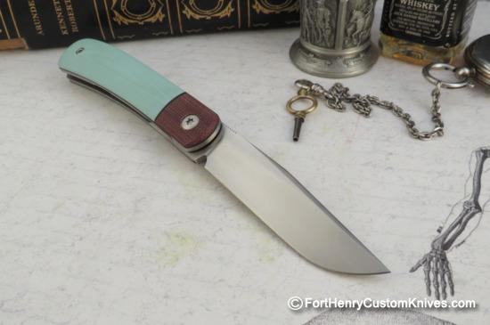 Enrique Pena - Custom Trapper - Front Flipper - Tiffany Micarta - Image 6