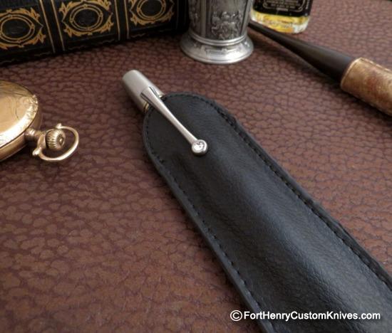 Courtney Turnage - Custom Mammoth Tooth Pen - Leather Sheath - Image 6