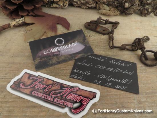 COBBLE Blade - Beastly Forest Hatchet - CPM M4 - Image 8