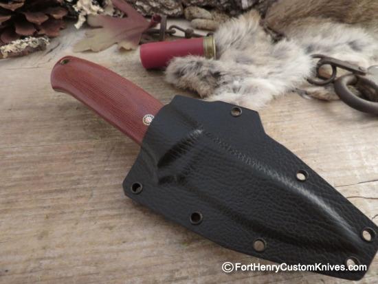 Dan Crotts - Custom Simi Skinner - Chili Pepper Micarta - Image 6