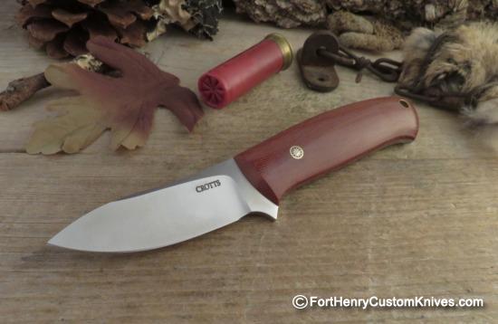 Dan Crotts - Custom Simi Skinner - Chili Pepper Micarta - Image 5
