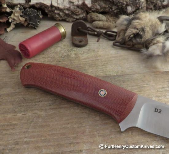 Dan Crotts - Custom Simi Skinner - Chili Pepper Micarta - Image 4