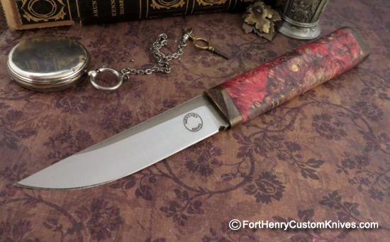 Georgi Menchev - Custom Puukko - RWL34 / Maple Burl