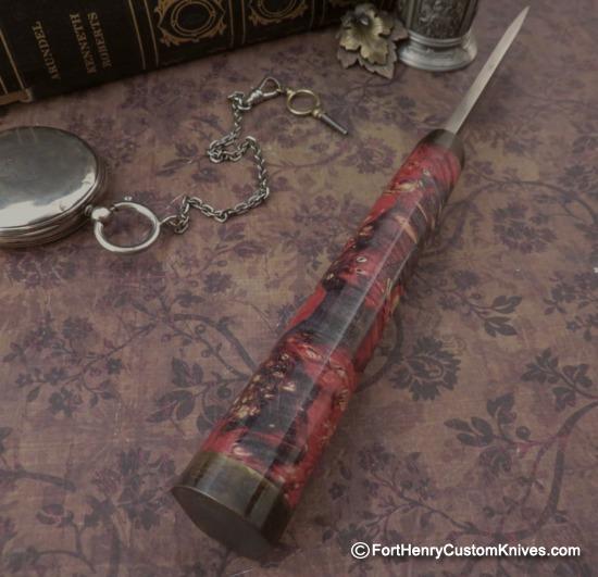 Georgi Menchev - Custom Puukko - RWL34 / Maple Burl - Image 3