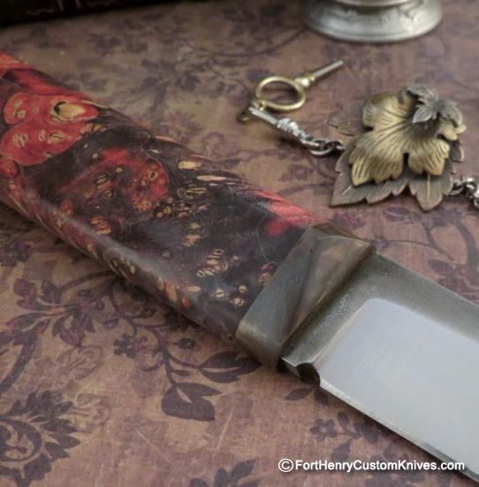 Georgi Menchev - Custom Puukko - RWL34 / Maple Burl - Image 5