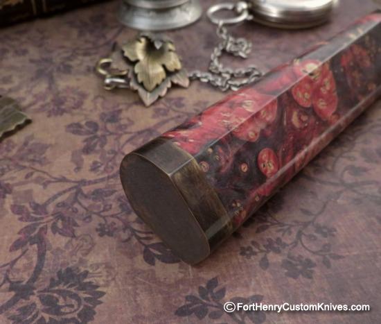 Georgi Menchev - Custom Puukko - RWL34 / Maple Burl - Image 4