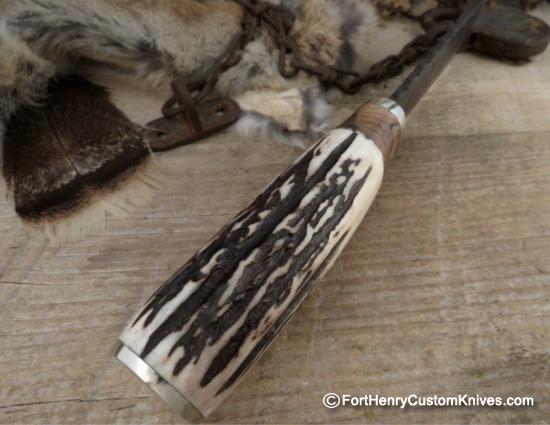 Herb Derr - XL Bullnose Skinner - Hand Forged - Sambar Stag - Image 4