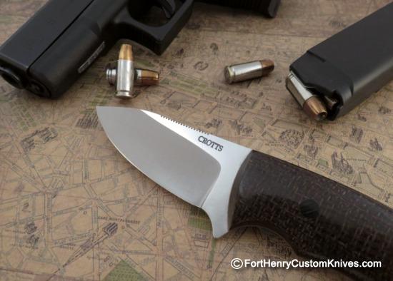 Dan Crotts - New Model - Bullpup Tactical - Burlap Micarta - Image 2