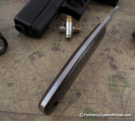 Dan Crotts - New Model - Bullpup Tactical - Burlap Micarta - Image 3